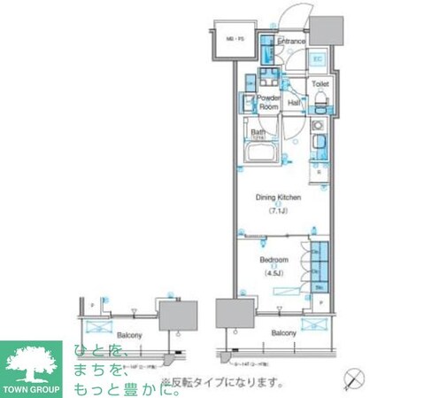 パークアクシス豊洲キャナルの物件間取画像